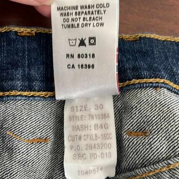 Vintage Lucky Brand Women's 30 Jeans Classic Fit Dark Wash White Tag VTG 90s - Picture 7 of 8